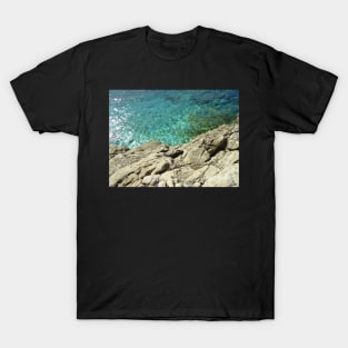 Gorgeous rocky Croatian beach, nature photography T-Shirt